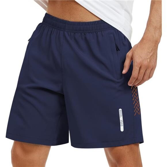 Men's Athletic Shorts  7 Inch Inseam Short Lightweight Quick Dry Sports Shorts - Picture 1 of 6